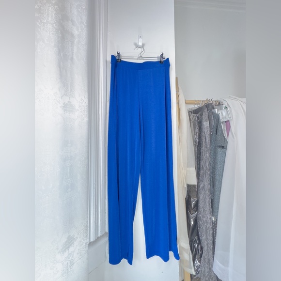 Simons TWIK [L] metallic blue large wide leg pant - Picture 2 of 3